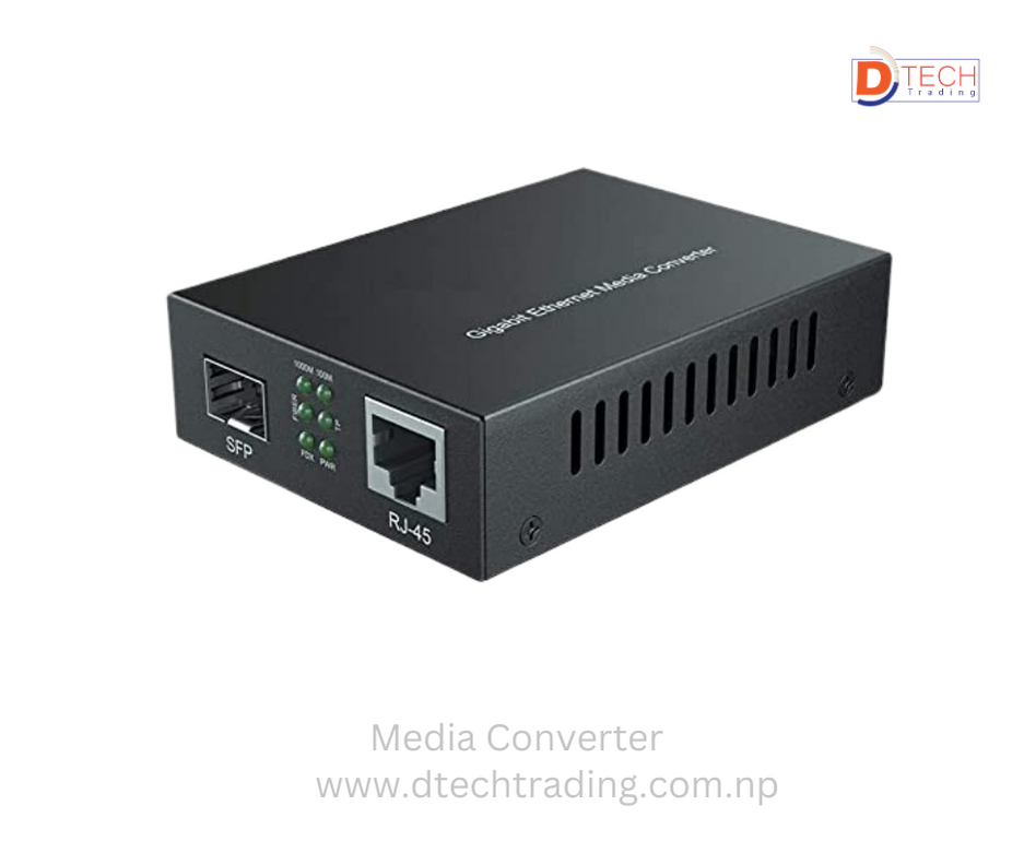 Media Converter 10/100/1000 SFP 1RJ45 SM single fiber